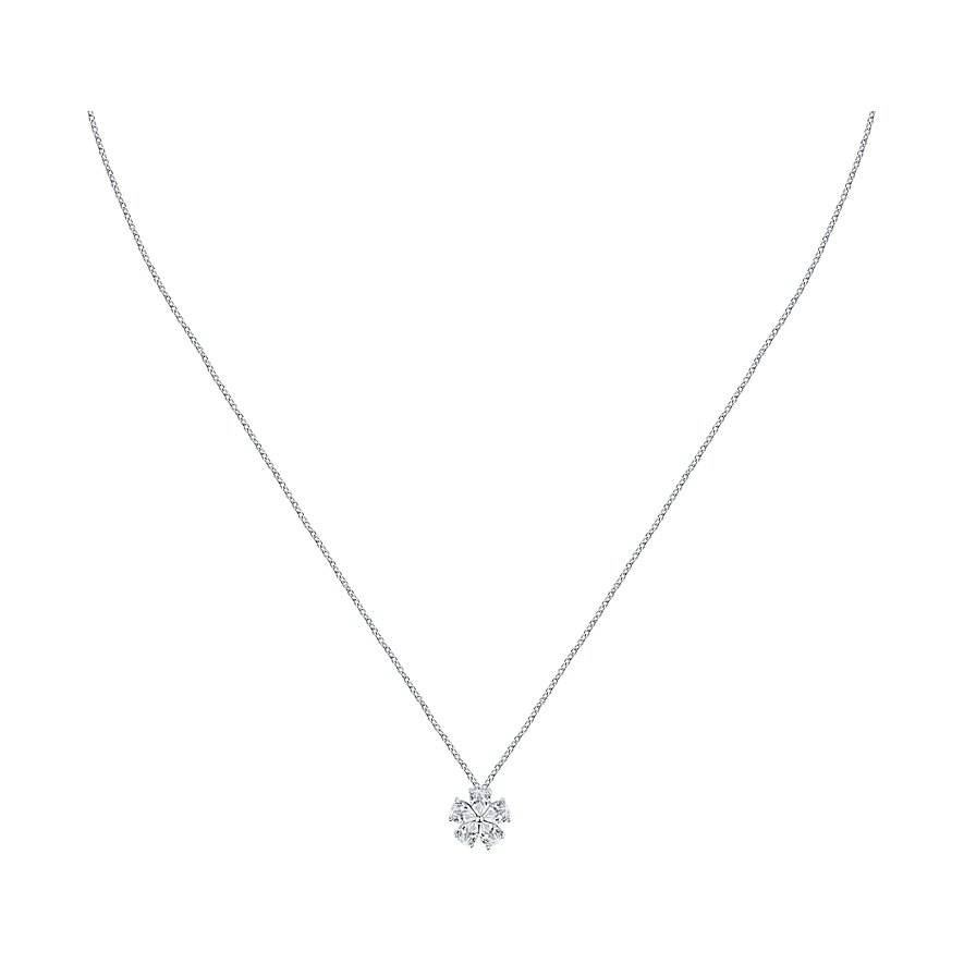 CHRIST Kette, Zirkonia, Damen, 925er Silber, recycelt, silber, Verschluss: Karabiner