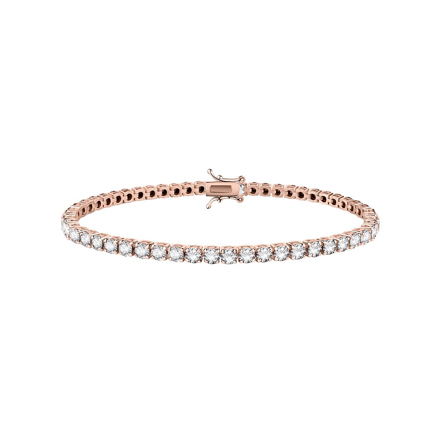 CHRIST Armband, Zirkonia, Damen, 925er Silber, recycelt, roségold