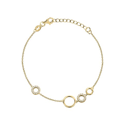 CHRIST Damenarmband aus 925er Silber, besetzt mit Zirkonia.