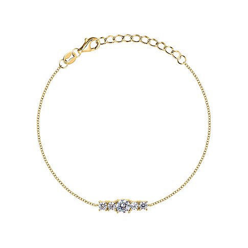 CHRIST Armband aus recyceltem 925er Silber mit Zirkonia.