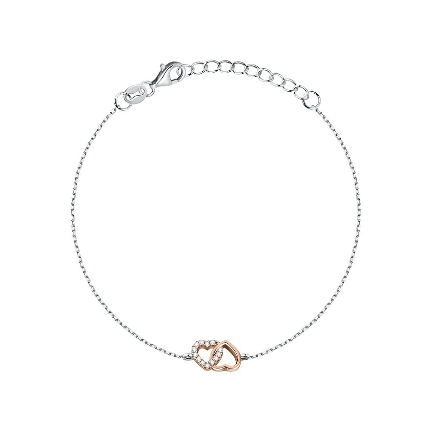 CHRIST Armband, Zirkonia, Damen, 925er Silber, recycelt, roségold