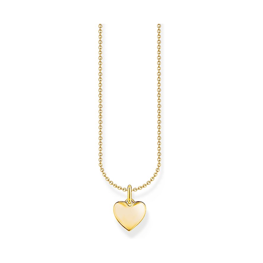 Thomas Sabo Kette Charming, Herz, Damen, 925er Silber, gold