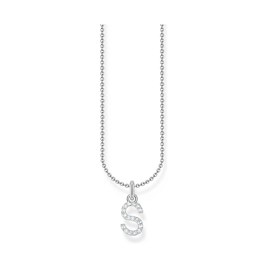 Thomas Sabo Kette Charming, Zirkonia, Damen, 925er Silber, silber