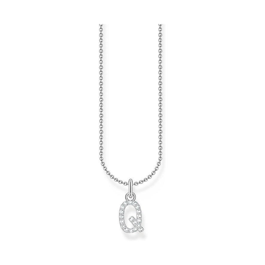 Thomas Sabo Kette Charming, Zirkonia, Damen, 925er Silber, silber