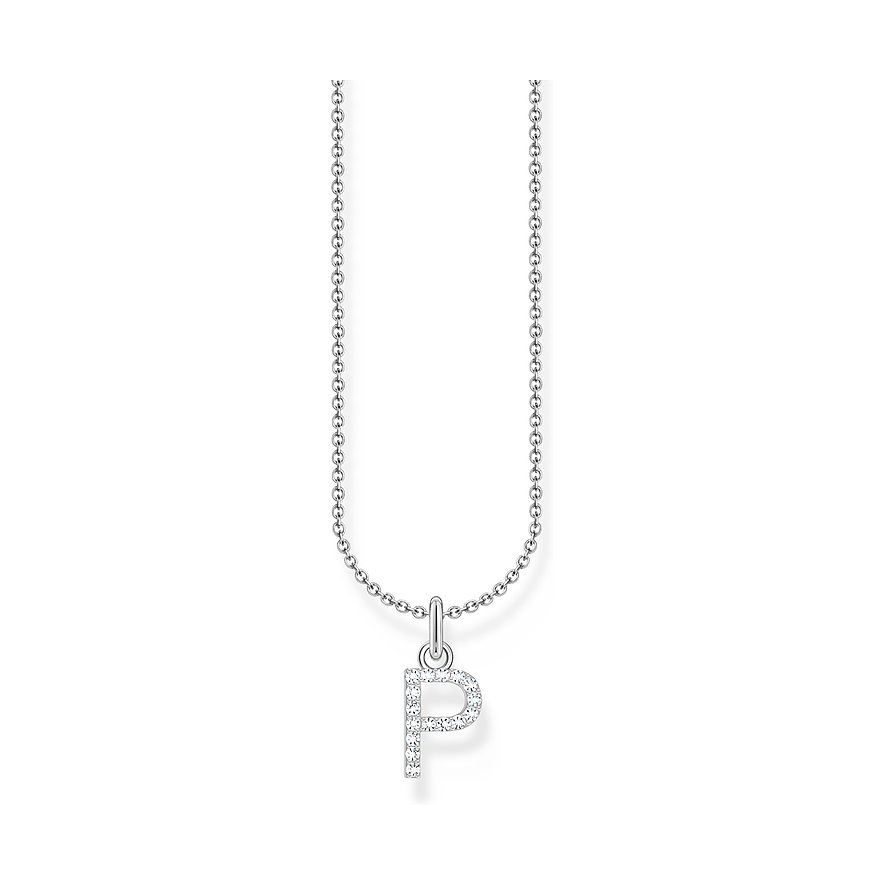 Thomas Sabo Kette Charming, Zirkonia, Damen, 925er Silber, silber