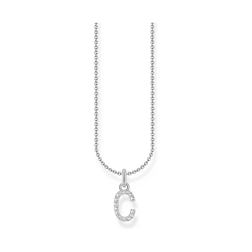 Thomas Sabo Kette Charming, Zirkonia, Damen, 925er Silber, silber