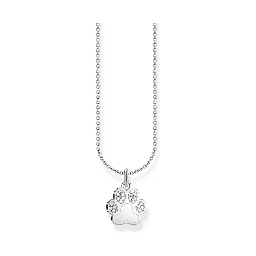 Thomas Sabo Kette Charming, Zirkonia, Damen, 925er Silber, silber
