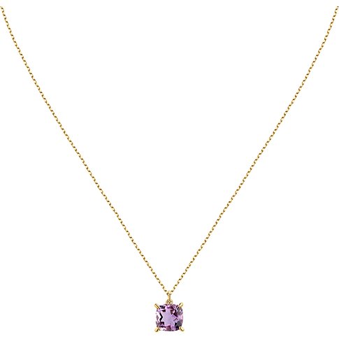 CHRIST Halsschmuck aus 585 Gelbgold mit Amethyst.