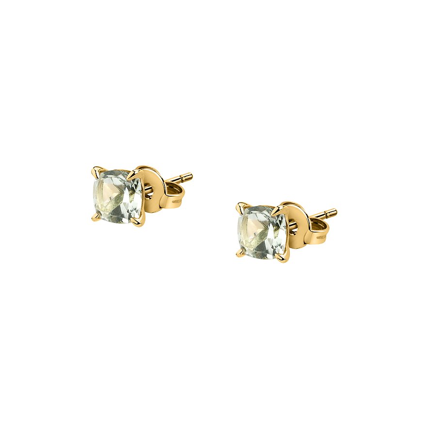 CHRIST Ohrstecker, Amethyst, behandelt, Damen, 585er Gelbgold, gelbgold