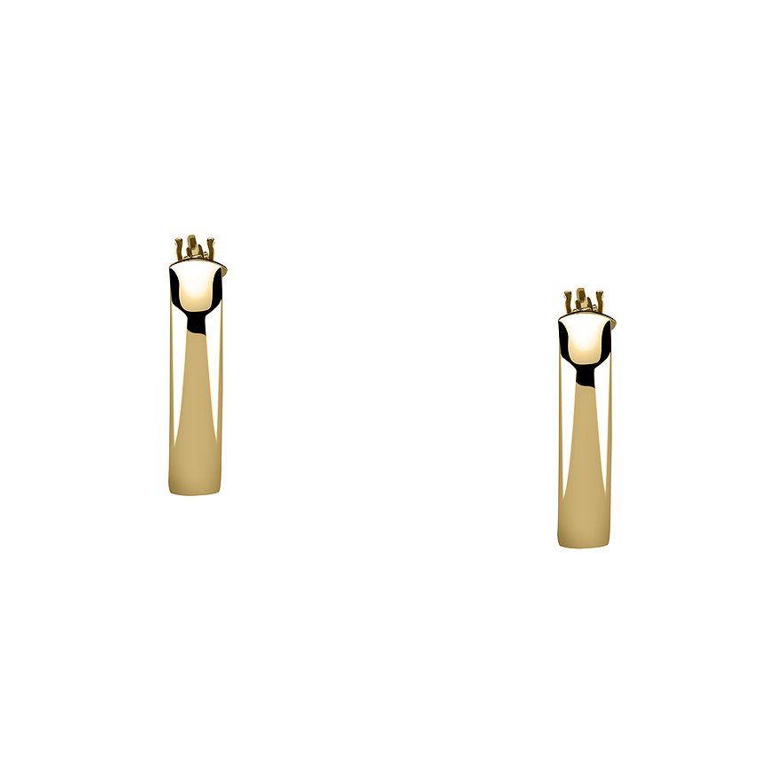 CHRIST Ohrringe aus 585 Gelbgold mit polierter Oberfläche.