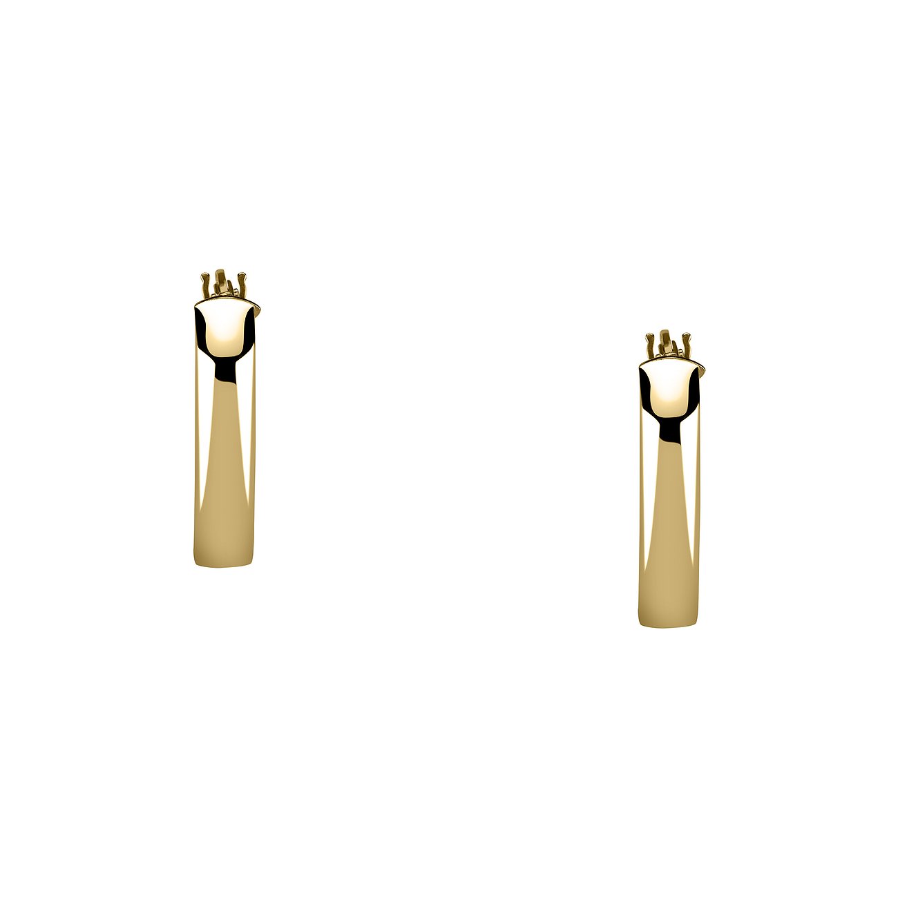 CHRIST Ohrringe aus 585 Gelbgold mit polierter Oberfläche.