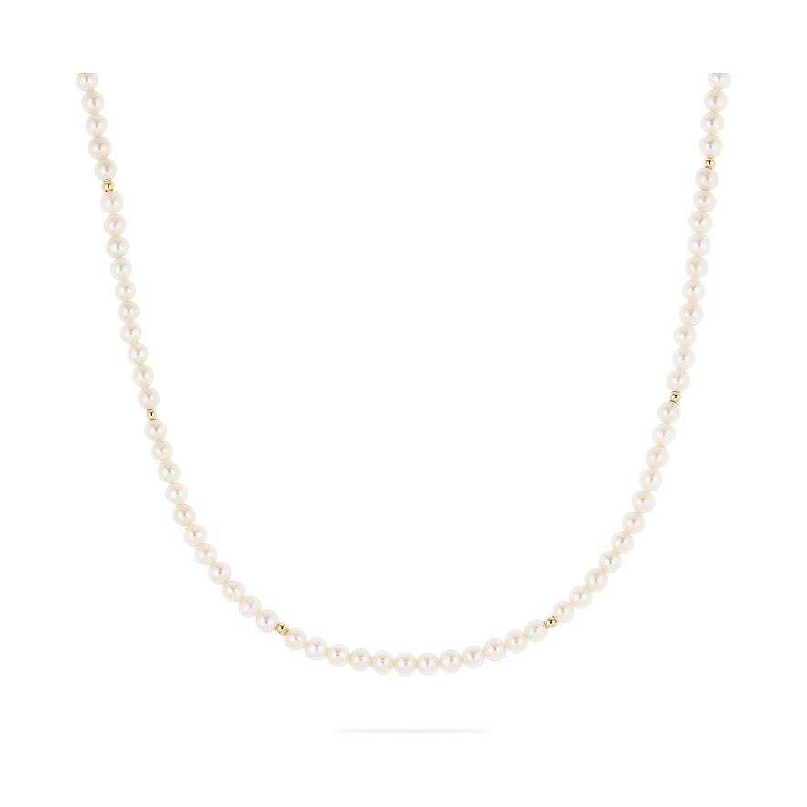 CHRIST Kette, Süßwasserperle, Damen, 585er Gelbgold, gelbgold