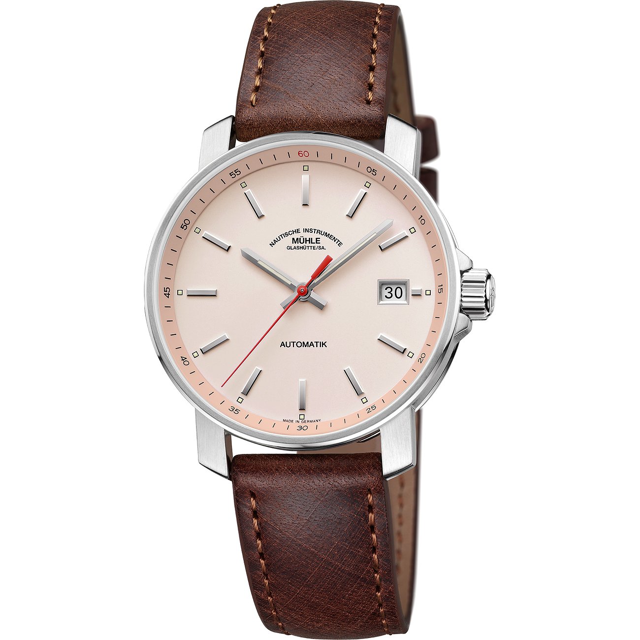 Mühle-Glashütte Damenuhr 29-er Apricot M1-25-26 LB-II