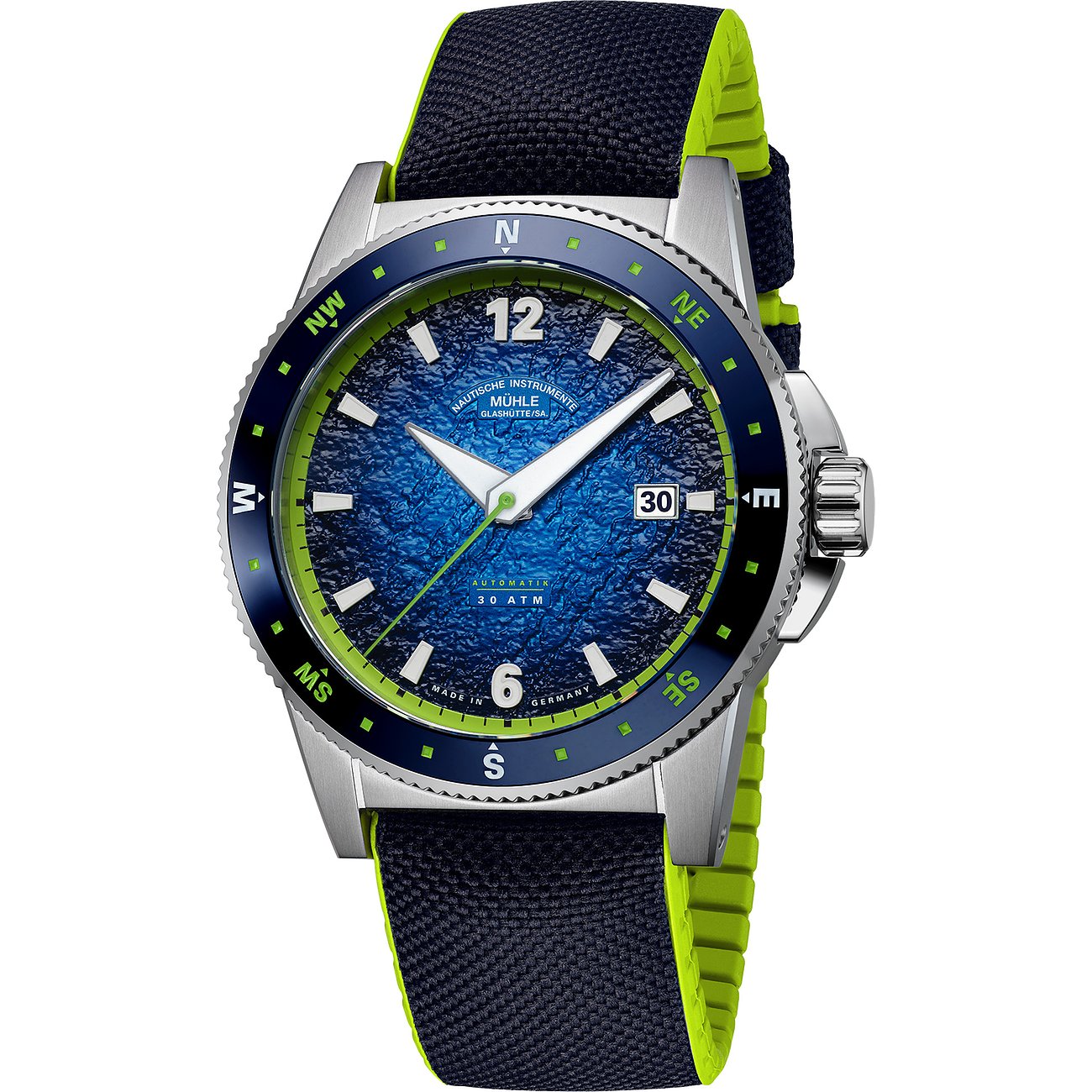 Mühle-Glashütte Herrenuhr Sportivo Compass Datum M1-52-22-CK