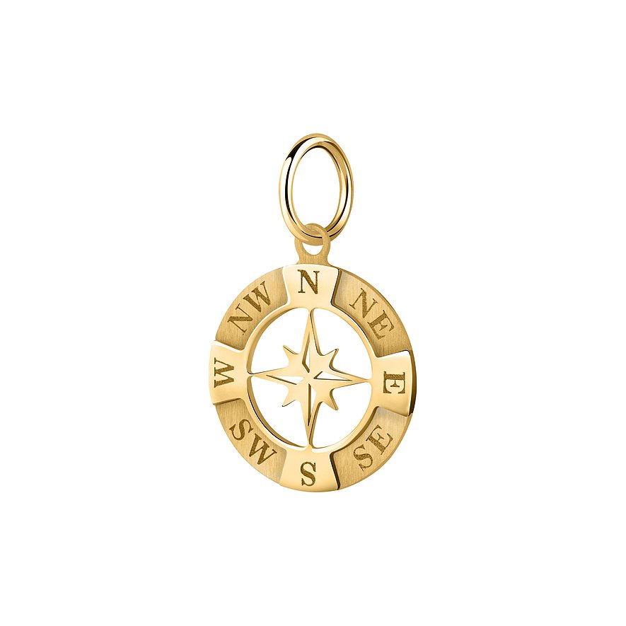 CHRIST Anhänger aus 375 Gelbgold mit Kompass-Design.