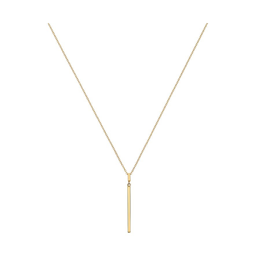 CHRIST Halsschmuck aus 585 Gelbgold mit Stab-Anhänger.