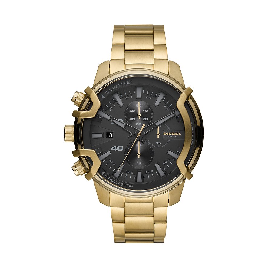 2. Chance - Diesel Chronograph DZ4522, Herren, Edelstahl, Armband: Edelstahl, Quarz, analog