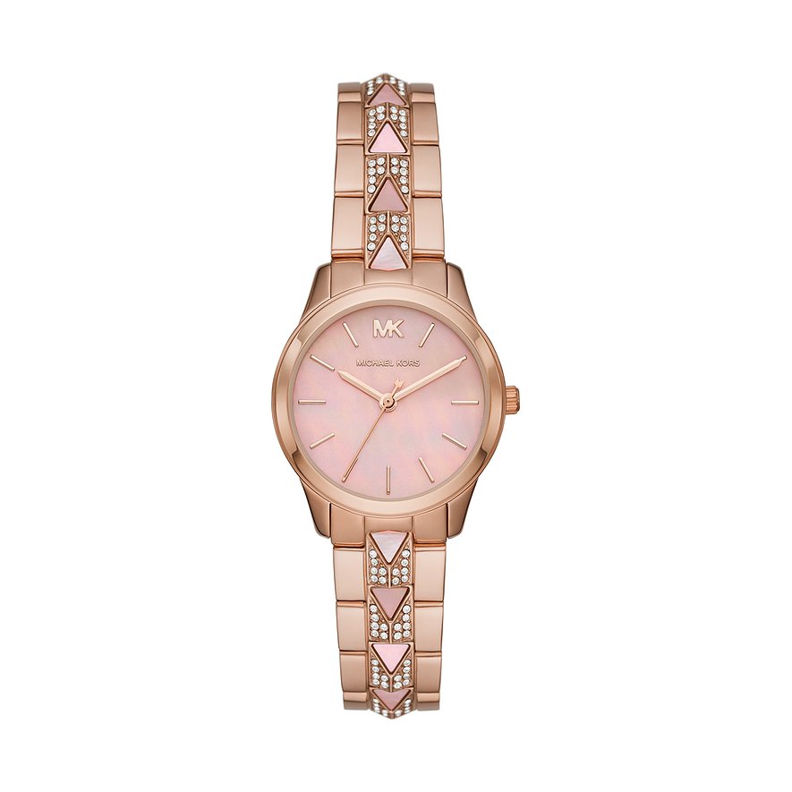 2. Chance - Michael Kors Damenuhr MK6856, Glasstein, Damen, Edelstahl, Armband: Edelstahl, Quarz, analog