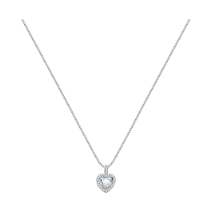 Morellato Kette Tesori, Zirkonia, Damen, 925er Silber, recycelt, silber