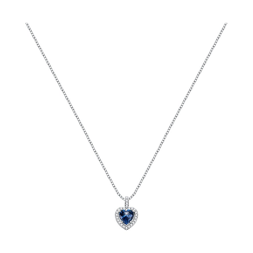 Morellato Kette Tesori, Zirkonia, Damen, 925er Silber, recycelt, silber