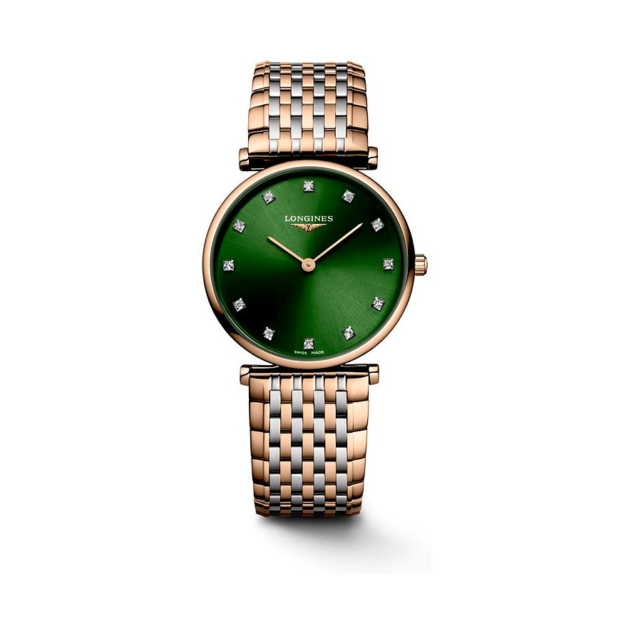 Longines Damenuhr La Grande Classique de Longines L45121087, Damen, Edelstahl, Armband: Edelstahl, Quarz, analog