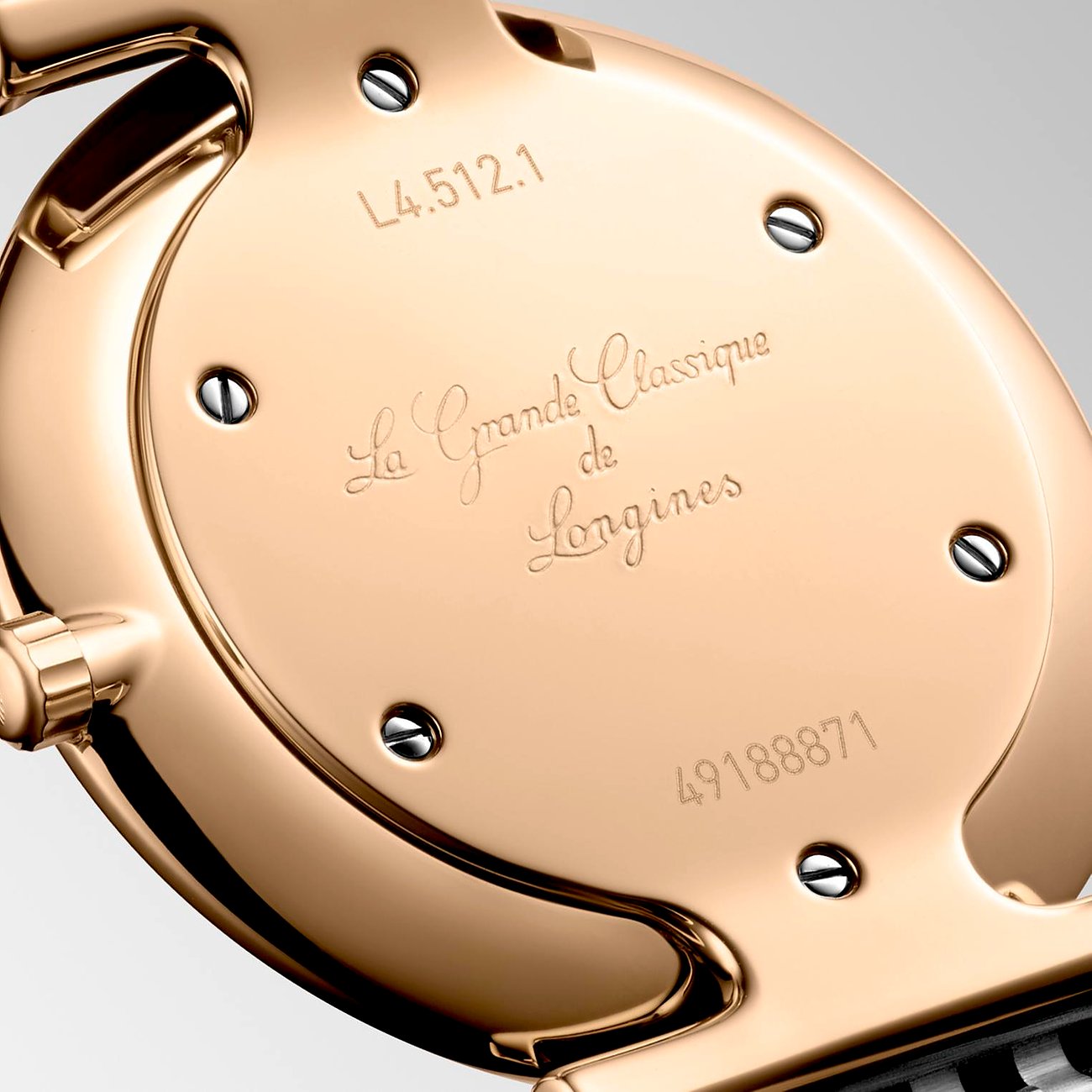 Longines Damenuhr mit Edelstahlgehäuse und Diamanten.