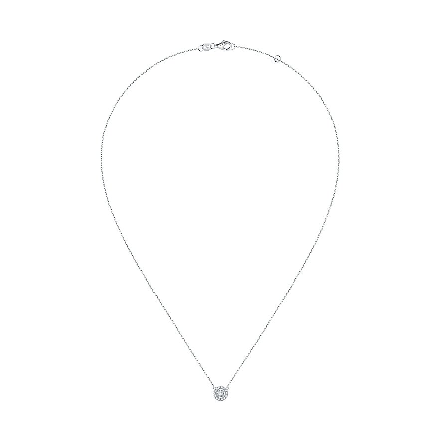 CHRIST Kette aus 585 Weißgold mit Diamanten.