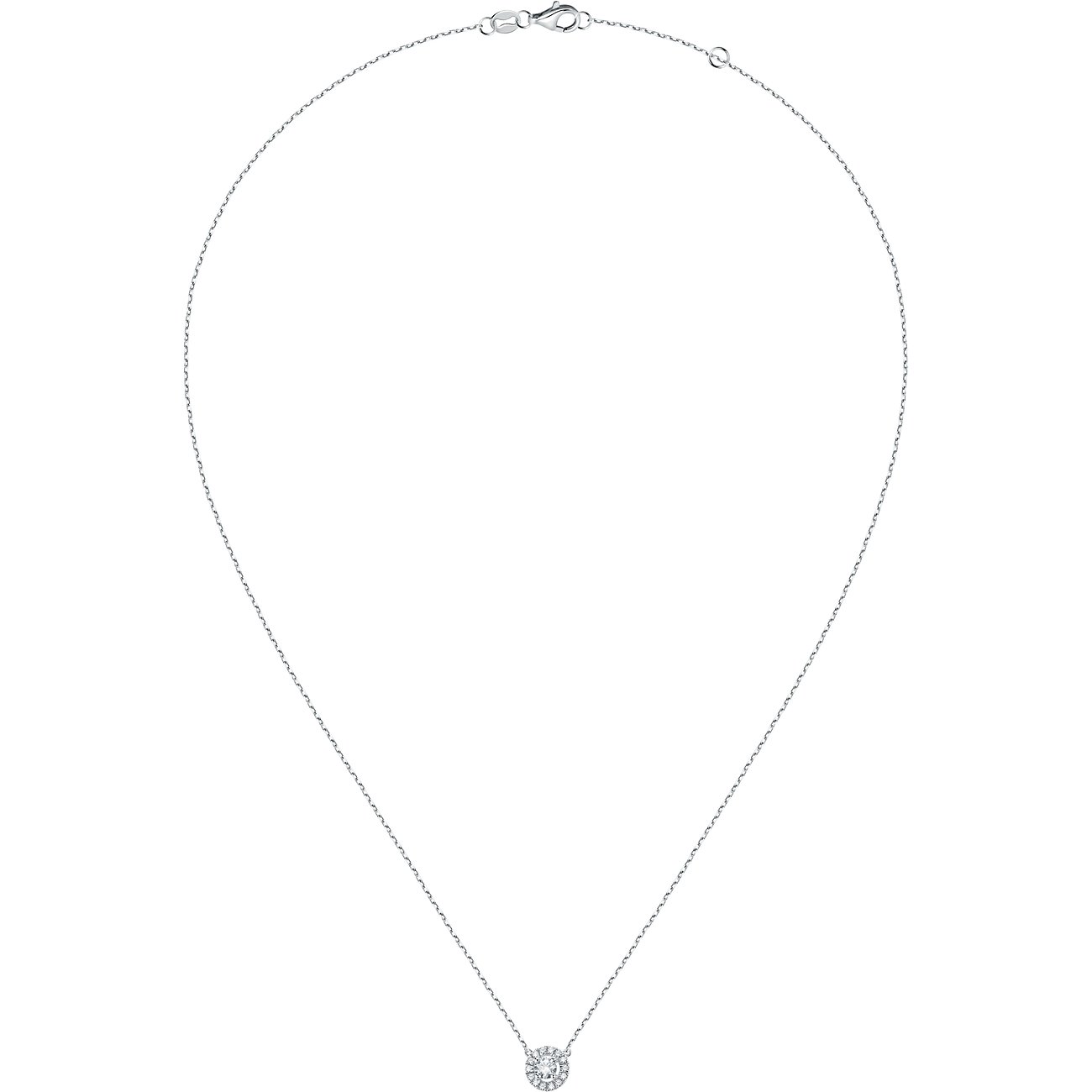 CHRIST Kette aus 585 Weißgold mit Diamanten.