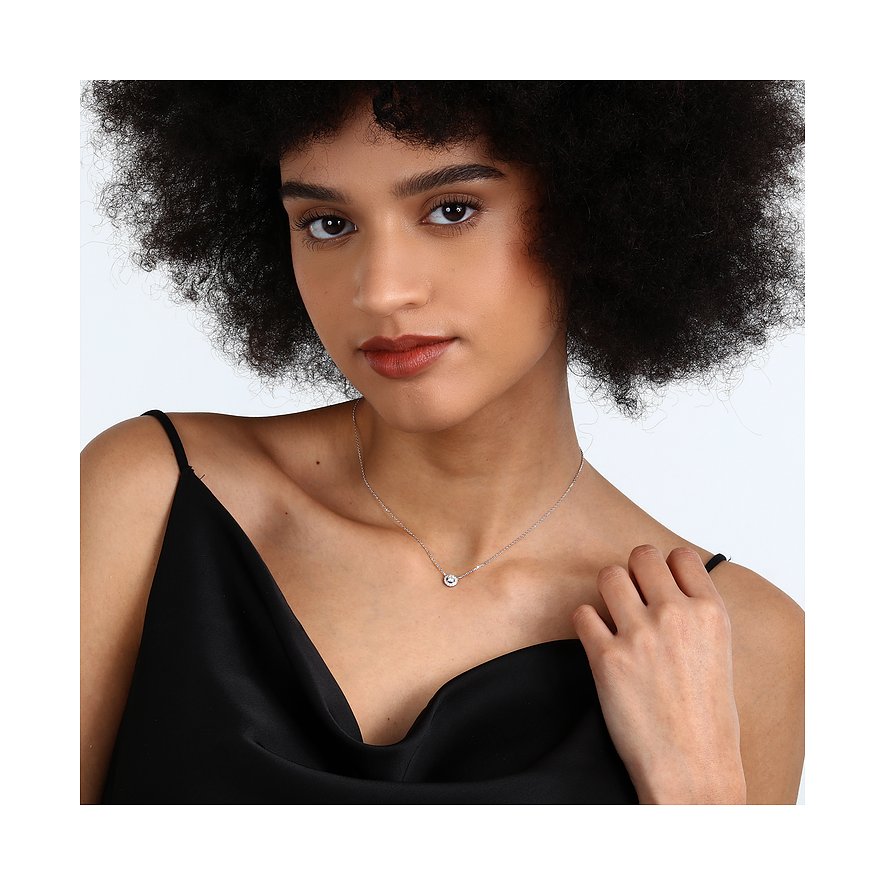 CHRIST Halsschmuck aus 585 Weißgold mit Diamant.