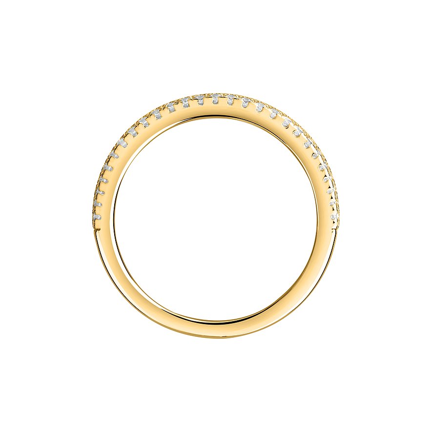 CHRIST Ring aus 585 Gelbgold mit Diamanten.