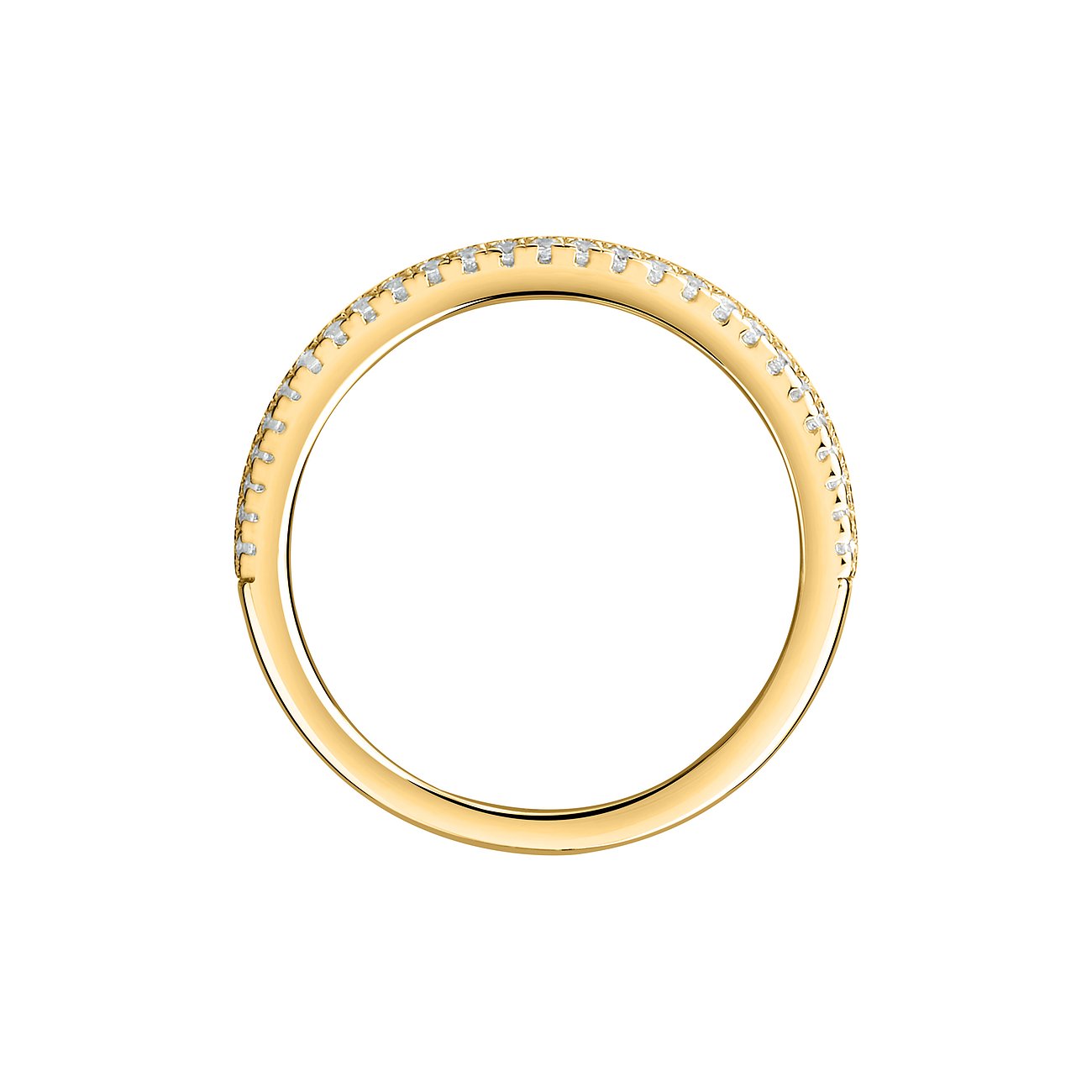 CHRIST Ring aus 585 Gelbgold mit Diamanten.
