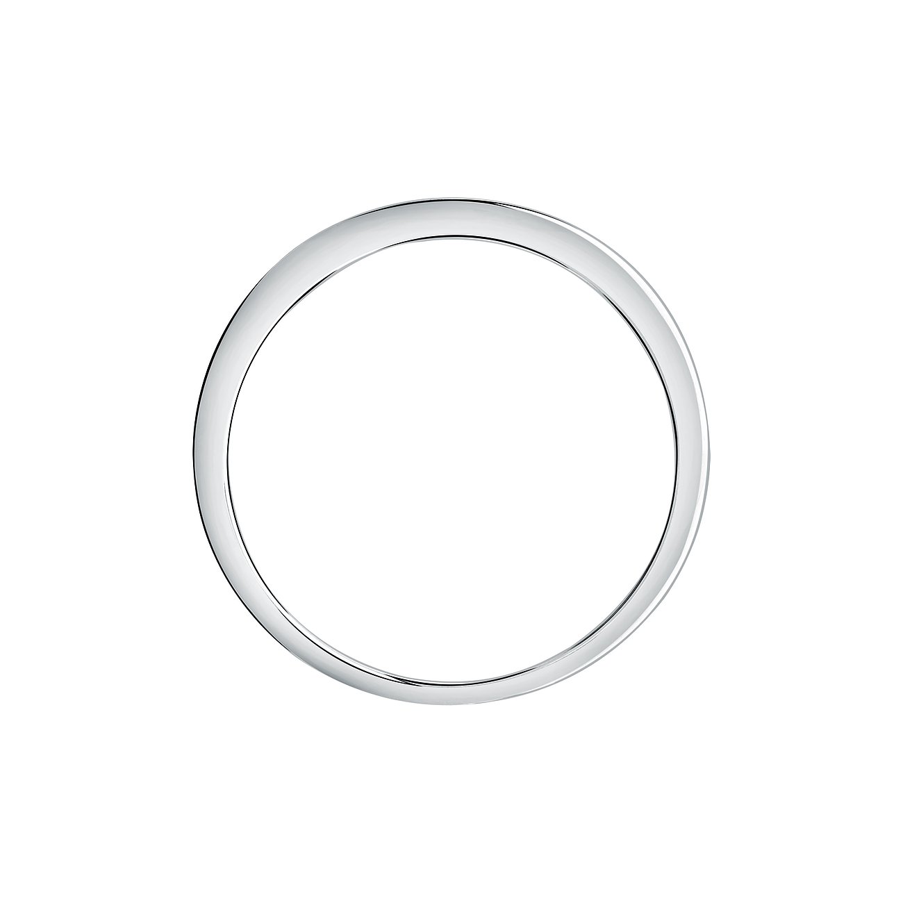 CHRIST Ring aus 585 Weißgold mit Diamanten, schlichtes Design.