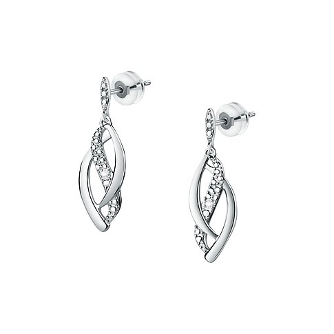 NKlaus Oorstekers 2.0mm - Witgoud 333 (8 Karaat) Met Zirconia Steentjes - Elegant Voor Dames & Heren