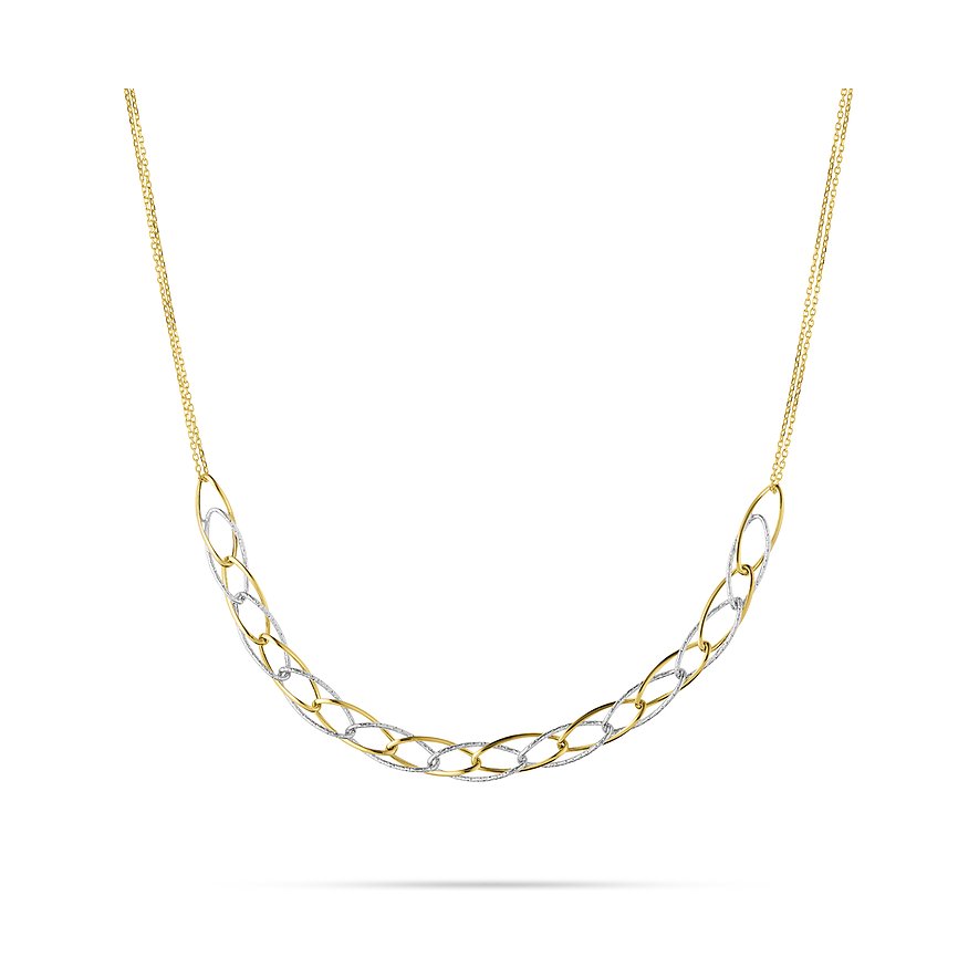 CHRIST Kette, Damen, 585er Gelbgold, 585er Weißgold, bicolor