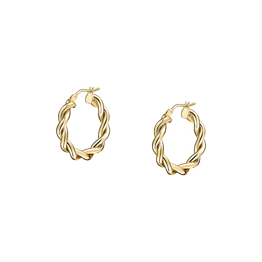 CHRIST Creolen, Damen, 585er Gelbgold, gelbgold
