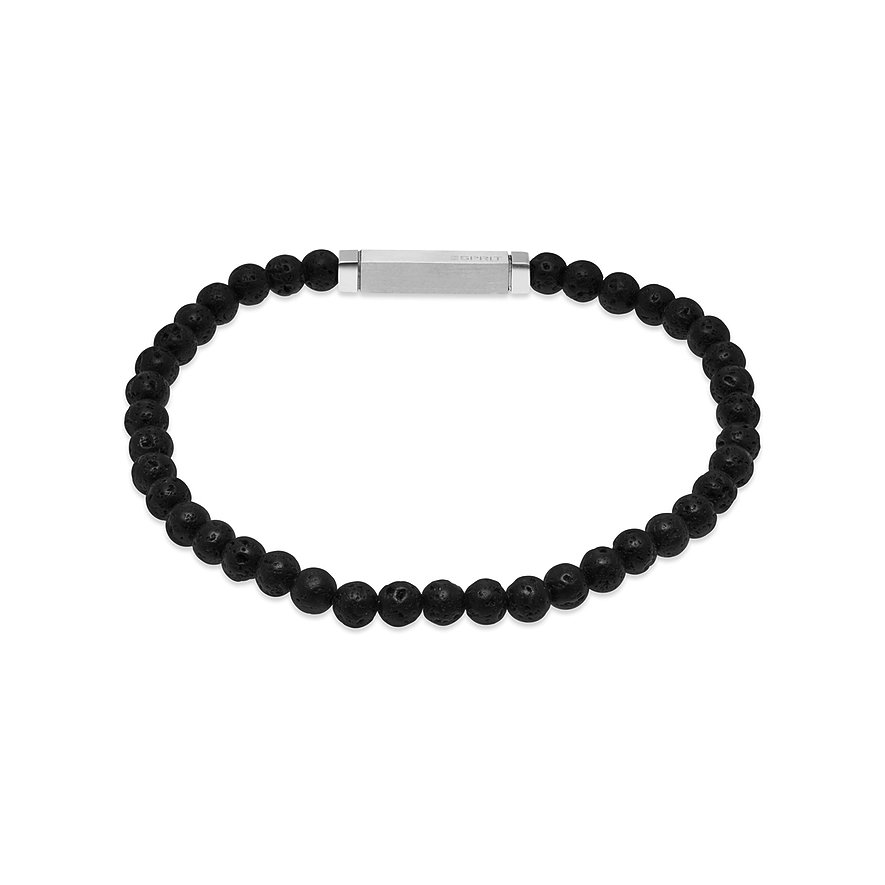 2. Chance - ESPRIT Armband, Stein, behandelt, Herren, Edelstahl, silber