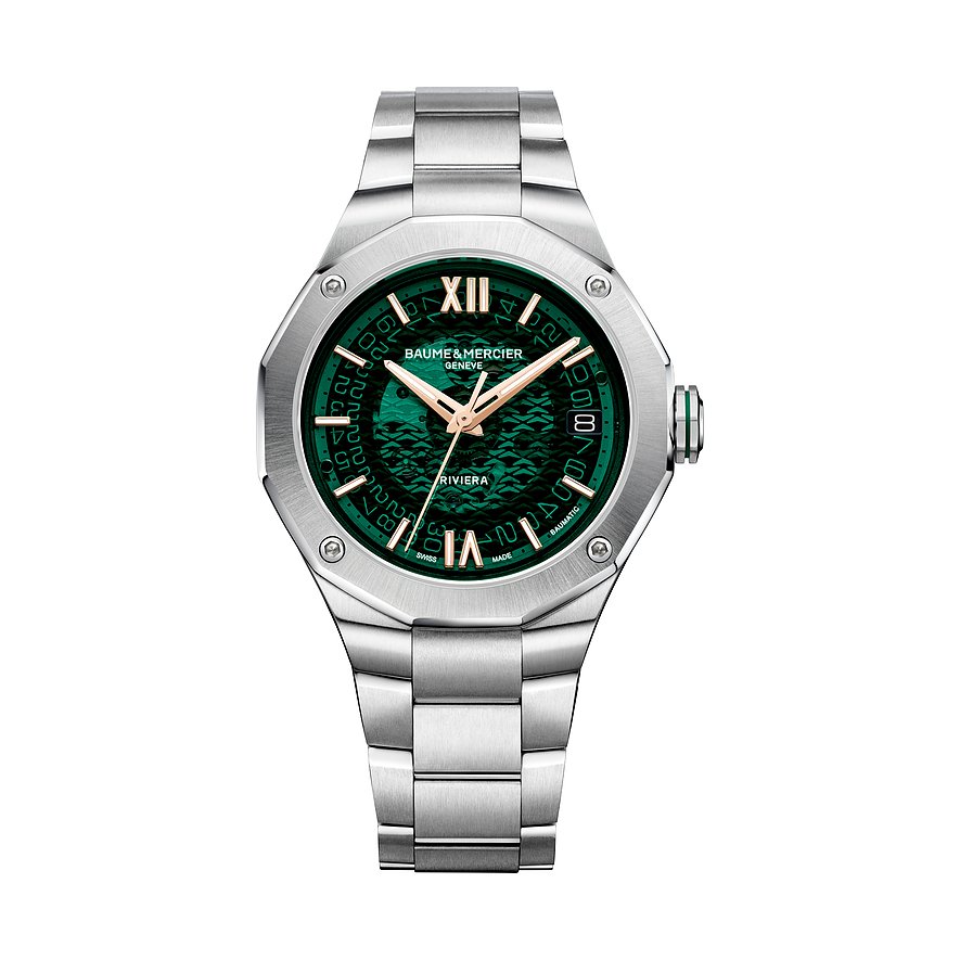 Baume & Mercier Herrenuhr Riviera M0A10770, Unisex, Edelstahl, Armband: Edelstahl, Automatik, analog