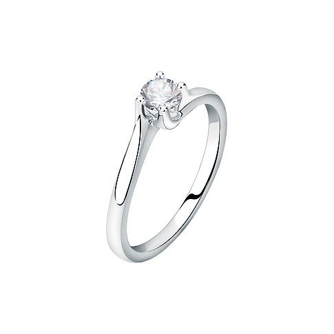 CHRIST Ring aus 750 Weißgold mit Diamant.