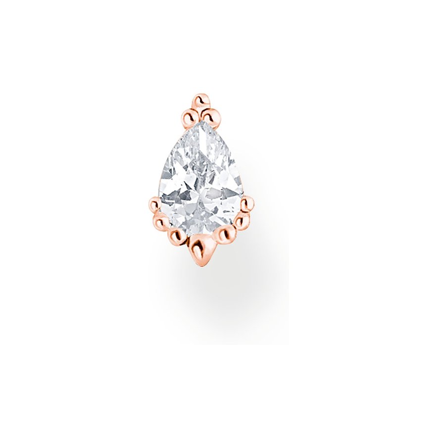2. Chance - Thomas Sabo Einzelner Ohrschmuck H2259-416-14, Zirkonia, Damen, 925er Silber, roségold