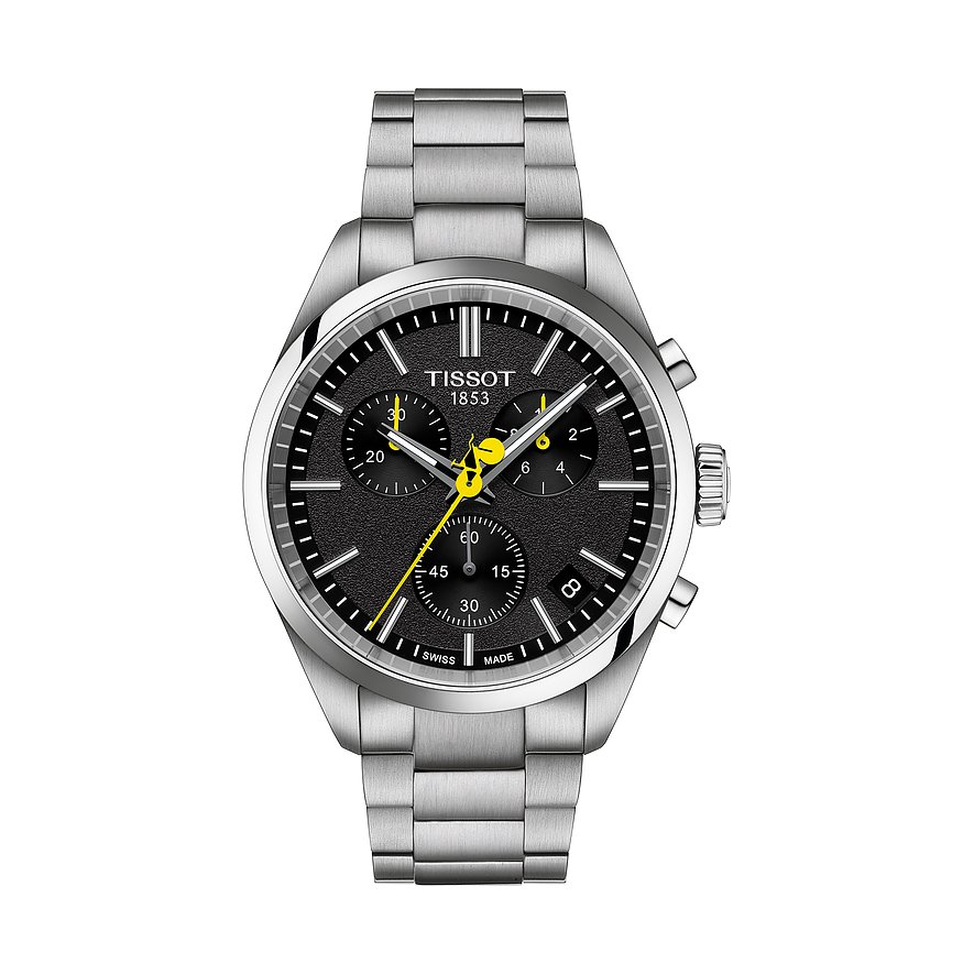 Tissot Uhren-Set inkl. Wechselarmband PR100 Quarz Chronograph T1504171105100, Herren, Edelstahl, Armband: Edelstahl, Quarz, analog
