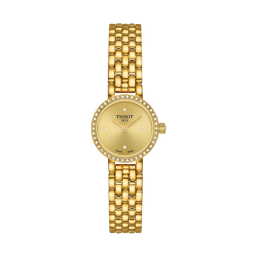 Tissot Damenuhr Lovely T1400096302600, Damen, Edelstahl, Armband: Edelstahl, PVD beschichtet, Quarz, analog