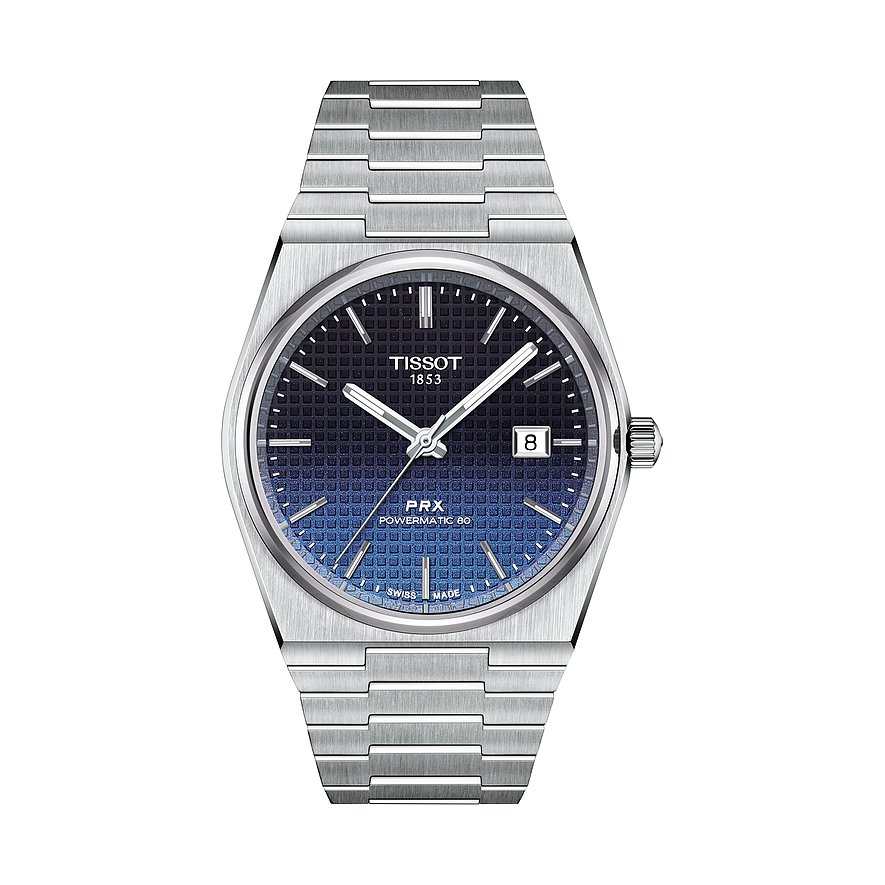 Tissot Unisexuhr PRX Powermatic 80 T1374071105101, Unisex, Edelstahl, Armband: Edelstahl, Automatik, analog