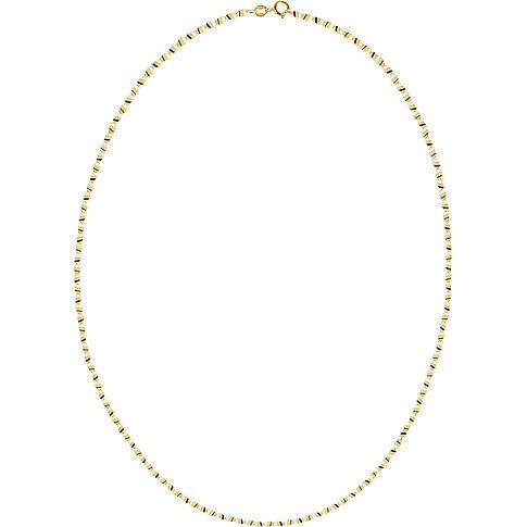 CHRIST halsketting van 585 geelgoud met platte, ovale schakels.