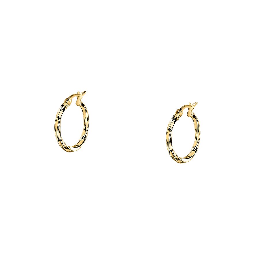 CHRIST Creolen , Damen, 585er Gelbgold, gelbgold