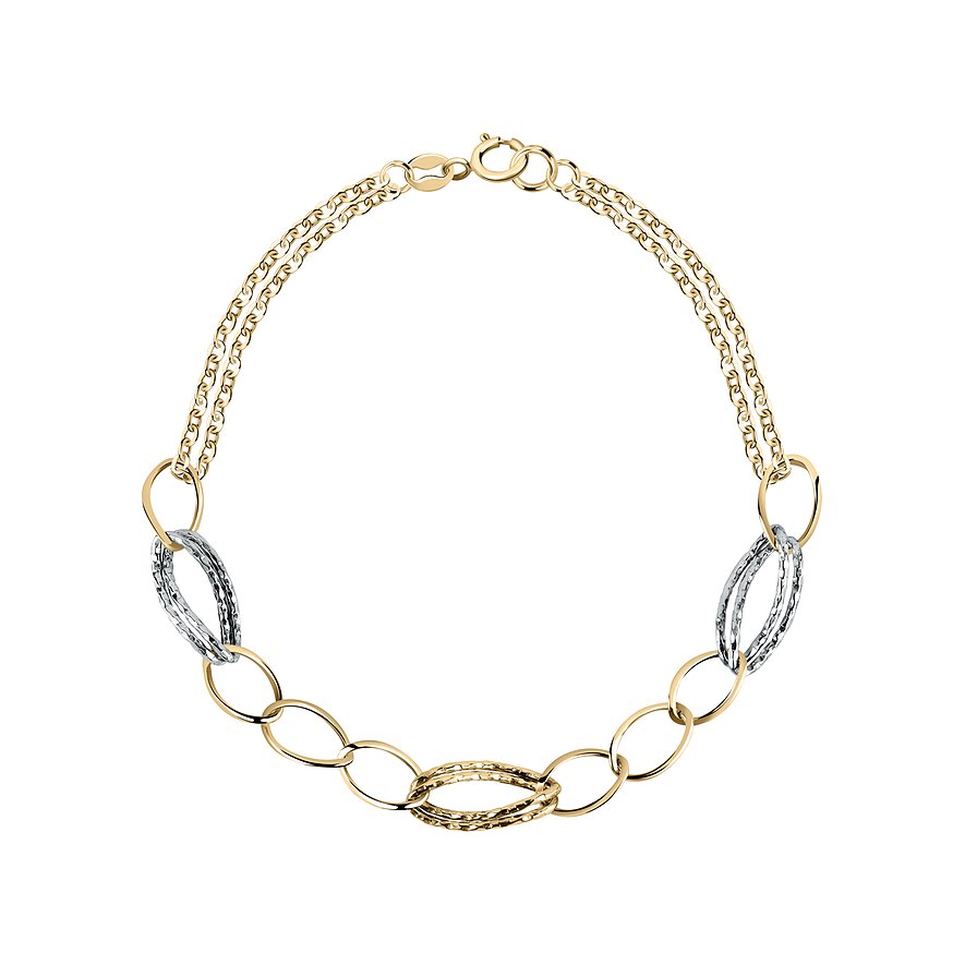 CHRIST Armband, Damen, 585er Gelbgold, 585er Weißgold, bicolor