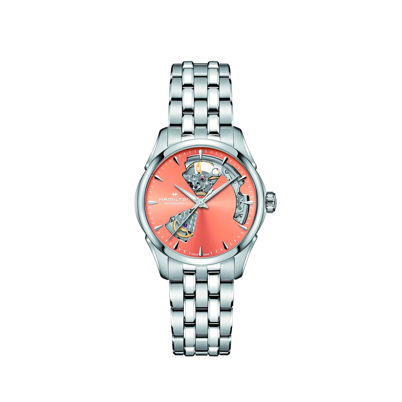 Hamilton Damenuhr Jazzmaster Open Heart Lady Automatic H32215100