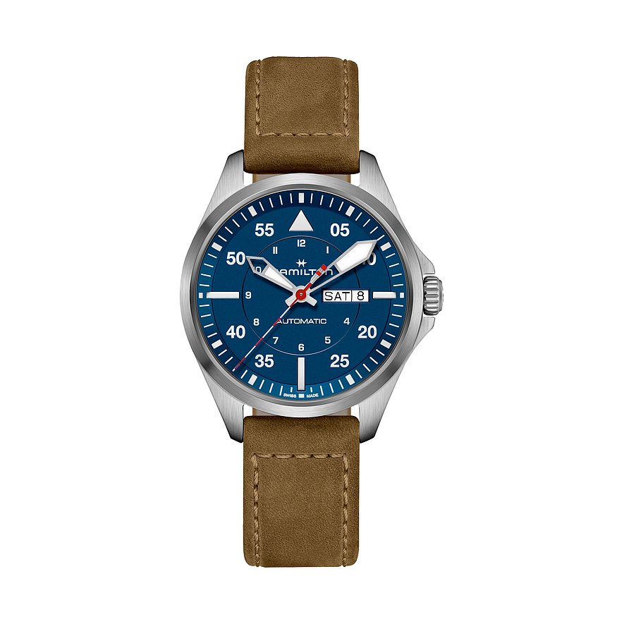 Hamilton Uhren-Set inkl. Wechselarmband Khaki Pilot Day Date Automatic H64655941