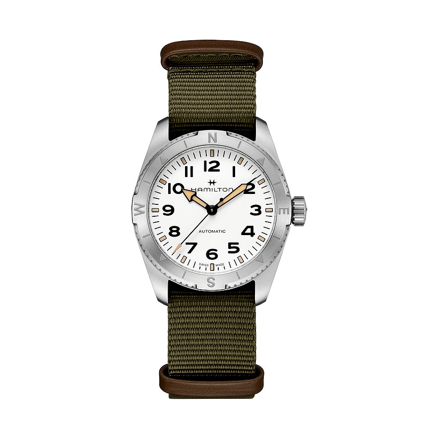 Hamilton Unisexuhr Khaki Field Expedition Automatic H70225910, Unisex, Edelstahl, Armband: Textil, Automatik, analog