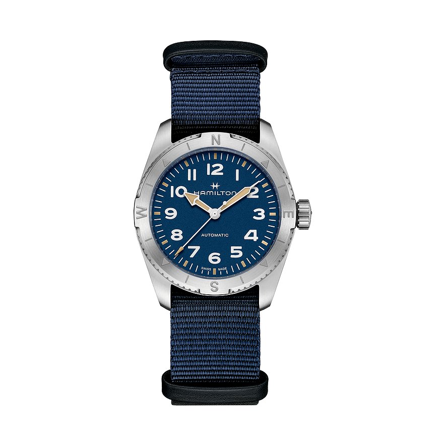 Hamilton Unisexuhr Khaki Field Expedition Automatic H70225940, Unisex, Edelstahl, Armband: Textil, Automatik, analog
