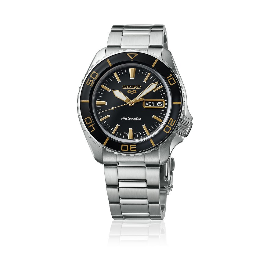 Seiko Herrenuhr Seiko 5 Sports SRPK99K1, Herren, Edelstahl, Armband: Metall, Automatik, analog